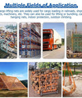 Multiple uses of Beefy Heavy Duty Cargo Lifting Net For Ports And Construction Sites with images of various applications