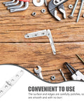 Beefy Heavy Duty 316 Stainless Steel Door Hinge For RV And Motorhome Replacement 28x152mm with tools on wooden surface