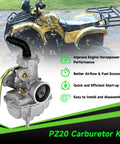PZ20 Carburetor Kit With Ignition Coil Starter Relay Voltage Regulator And CDI Box For 50cc To 125cc Chinese ATVs Quads