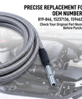 Ultimate Stainless Steel Fuel Line Kit Replaces Chevy And Gmc 819-846 Braided Hose Set For Quick Swap Fixing Rust Leaks And Ensuring Rock Solid Engine Performance Under Squeeze. braided fuel line with metal fitting