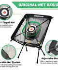 Indoor And Outdoor Chipping Net With Mat Golf Practice Target With Tee And Balls Center Target And 3 Dynamic Baskets Stable Aluminum Frame Sweet Backyard Golf Game Gift For Golfers