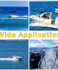 Boats equipped with 14 1/2 X 17 Aluminum Boat Propeller With 15 Spline Hub, Four Blades, Wide Application, Mercury Outboard