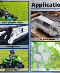 Heavy Duty Pwm Dc Motor Speed Controller Handles Seven To Seventy Volts And Thirty Amps With Adjustable Knobs For Smooth Throttle Control and applications like trolling motors and fans.
