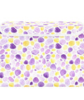 Top Tier Foldable Storage Bin With Sturdy Side Grips For Bedroom Organization Durable Oxford Fabric Collapsible Crate With Snug Flip Lid To Keep Your Room Clutter Free, patterned fabric design.