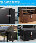 Dope YSIL Toggle Latch Clamps 4 Pack With Lockholes on various applications like toolboxes and cabinets.