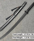 Beefy Polypropylene Practice Sword For Martial Arts Training, Safe Bokken Style Samurai Sword With Durable One Piece Blade And Sheath