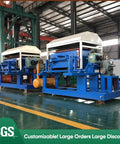 Commercial Paper Tray Machine With Automatic Pulp Molding Egg Carton Former in a factory setting, blue and white equipment visible.