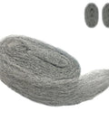 Two-pack steel wool barrier for mice, 3 in x 10 ft, gray metal wool roll for holes and vents