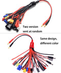 Do It All 19 In 1 Lipo Battery Charger Adapter Cable Banana Plug To JST T Plug XT60 EC3 EC5 HXT 4mm for RC cars with connectors