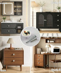 Set Of Four Retro Country Rooster Cabinet Knobs For Kitchen And Bathroom Rustic Farmhouse Style Hardware displayed with furniture