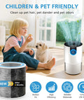 Replacement Filter For Shark Vacuum Cleaners 99.97 Percent Particle Capture Two Pack Compatible With HP102 HP102PET shown in use.