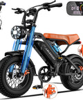 Beast Mode 1200W Peak Ebike For Adults With Fat Tire 28 MPH Top Speed Removable 48V 18Ah Battery 500 Lbs Capacity 16 By 4 Fat Tires All Terrain Electric Bike For City Cruising And Trail Adventures, shown with accessories.