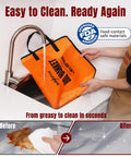 Meat Resting Blanket For BBQ 22 Inch Insulated Leakproof Bag Keeps Brisket Pork Shoulder Turkey And Chicken Hot At 110F For Juicy Tender Results Tear Resistant Oxford For Camping Backyard BBQ being easily cleaned at a sink