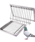 Dope Pigeon Bird Cage Door With Durable Metal Wire Frame And Easy Access Loft Entry For Racing Birds shown with pigeon