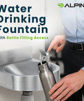 Wall Mounted Water Drinking Fountain For Indoor And Outdoor Use A Heavy Duty Commercial Hydration Station Built For Schools Parks Courts And More Stainless Steel