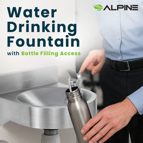 Wall Mounted Water Drinking Fountain For Indoor And Outdoor Use A Heavy Duty Commercial Hydration Station Built For Schools Parks Courts And More Stainless Steel