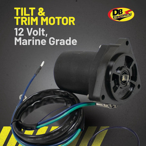 Tilt Trim Motor Replacement For Yamaha 150HP Outboard Fits F150 Series Including F150JA F150JB F150LA F150LB F150TJR F150TLR 2011-2018 63P-43880-01-01 12V Unit With Shaft And Wiring Harness Plug-And-Play Ready pictured with wiring harness highlighted.