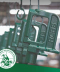 High Tensile Steel Primer Pocket Swager Tool For Press Mounted Use in production, showing green metal frame from RCBS