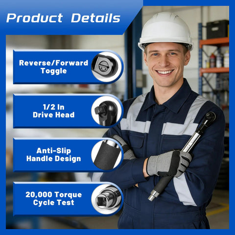 Half Inch Impact Offset Extension Wrench For Tight Spaces Go To Heavy Duty Drill Adapter Extender product details display