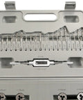 DIY Tap And Die Kit For Knife And Gun Making, UNF Standard And Metric, 33 Piece Micro Thread Set with taps, dies, drills in case