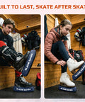 Durable Ice Skate Guards For Figure Skating And Hockey Buffs Premium Absorbent Blade Covers With Moisture Wicking Terry Cloth Lining