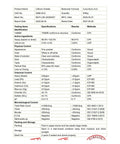 Certificate of Analysis for Lithium Orotate 10 Gram Raw Powder With 99 Percent Purity And 100mg Scoop For Cognitive Function Boost