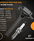Dodge 3.6L V6 Ignition Coil Packs And Spark Plugs Set Of 6 For 2011-2019 Chargers Grand Caravans Challengers Durangos Ram 1500 Jeeps And More Replaces UF648