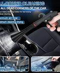 Senduzll Tornado car cleaning gun, black aluminum alloy bearing nozzle for air compressor