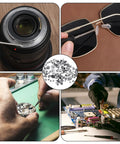 100 Piece Micro Watch Screw Kit With Copper Battery Clamp Screws Replacement Set For Repair And Watchmaking showcase