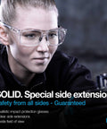 All Day Comfort Safety Glasses With Side Shields Clear Anti Fog Lens Anti Scratch And Anti Glare Protective Eyewear