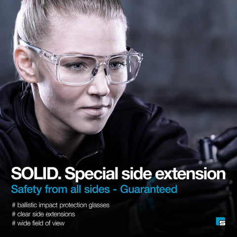 All Day Comfort Safety Glasses With Side Shields Clear Anti Fog Lens Anti Scratch And Anti Glare Protective Eyewear