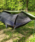 3 In 1 Camping Hammock Tent With Mosquito Net And Rain Fly, Portable Waterproof Sleeping Hammock for outdoor setup