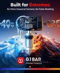 MX Sensor 315 Plus 433MHz Universal TPMS Sensor For Cars And SUVs Tire Pressure Monitoring System EZ Install Relearn Ready High Accuracy Durable Build Ideal Replacement Tire Sensor 2 Year Warranty, frost and heat test