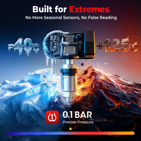 MX Sensor 315 Plus 433MHz Universal TPMS Sensor For Cars And SUVs Tire Pressure Monitoring System EZ Install Relearn Ready High Accuracy Durable Build Ideal Replacement Tire Sensor 2 Year Warranty, frost and heat test