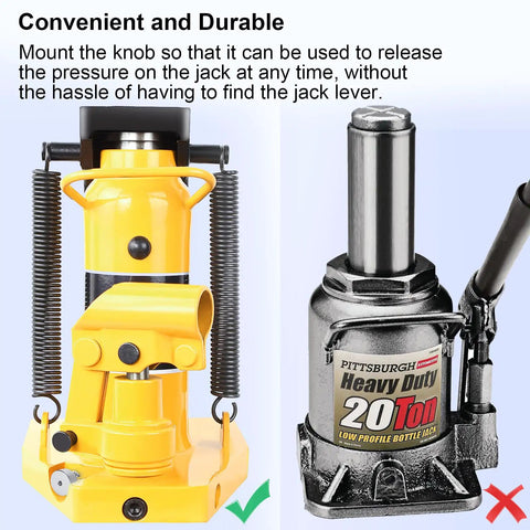 Beefy Heavy Duty Aluminum Bottle Jack Valve Release Knob Replacement For Hydraulic Press And Jack Handle Fitting 7 Sixteenth In