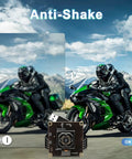 4K USB Camera Module With IBIS Stabilization Anti Shake 11MP Autofocus Lens For Crystal Clear Machine Vision And Industrial Robot Vision 90 Degree No Distortion Lens Plug And Play demonstrating image stabilization feature on moving motorcycle