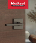 Halifax Interior Square Passage Door Handle Lever for Closet and Hallway Doors Reversible Nonlocking Gunmetal Finish