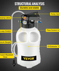VEVOR transmission fluid pump with 2-way control, 10L tank, gauge and hoses