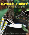 Natural rubber strips rolled for wiper use, showcasing resistance to heat and cold, ideal for various weather conditions.