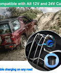 Ultimate 5 In 1 Cigarette Lighter Splitter With Usb C And Dual Usb Ports Quick Charge Car Adapter For 12V 24V Rides in vehicle.