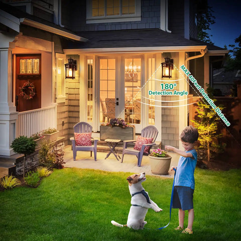 2 Pack Motion Sensor Outdoor Lights Dusk To Dawn Porch Lights With 3 Modes Exterior Wall Light Fixture Waterproof Aluminum Anti Rust Lantern For Outdoor Entryway And Garden Or Patio No Fuss Install And Daily Security