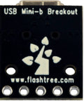 Mini USB Breakout Board Female Connector 5 Pins 0.1 Inch Pitch 150 Mils PCB Converter Board With Straight And 90 Degree Pin Headers