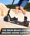 Long Range Electric Scooter For Adults Who Want To Cruise With 21 Mile Per Charge, 350W Motor, 18 MPH Top Speed, Smooth Braking