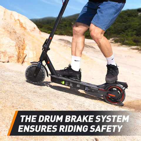 Long Range Electric Scooter For Adults Who Want To Cruise With 21 Mile Per Charge, 350W Motor, 18 MPH Top Speed, Smooth Braking