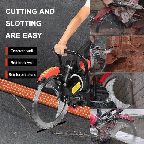 Get Ready To Smash Through Concrete With This Badass 16 Inch Electric Ring Saw, cutting through concrete and red brick walls.