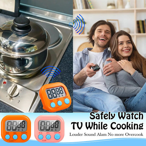 Bulk Pack Magnetic Digital Kitchen Timers With Big Digits For Kitchen Classroom Office And Sports 99 Min 59 Sec Alarm
