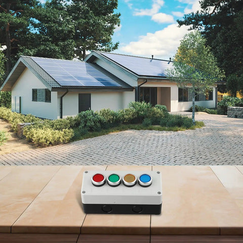 Pro Grade Industrial Push Button Station With Control Box 22mm Momentary Reset Switch Self Resetting 1No 1Nc Start Stop Controller IP65 ABS Panel 10A 440V For Electrical Gear on outdoor home setup