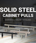 20 Pack Solid Steel Brushed Nickel Euro Style Bar Pulls For Cabinets Cupboards Drawers And Doors With 3 Inch Hole Centers