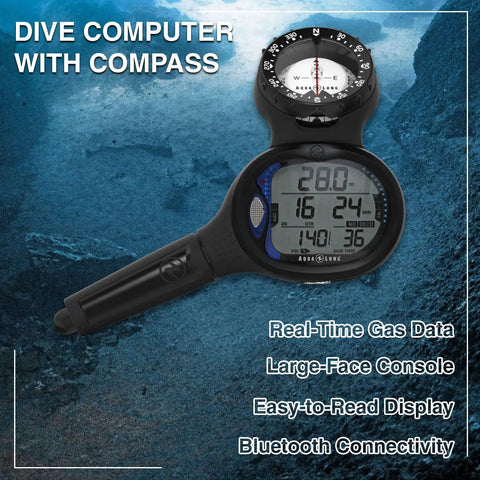 i550C Dive Computer Console With 3 Gas Modes And 3 Dive Profiles, Bluetooth Data Transfer, Nitrox Ready, Water Activation