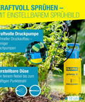 5 Liter Acid-Resistant Garden Sprayer With 0.4 Meter Extension Lance for acetic acid sprays in use among garden plants